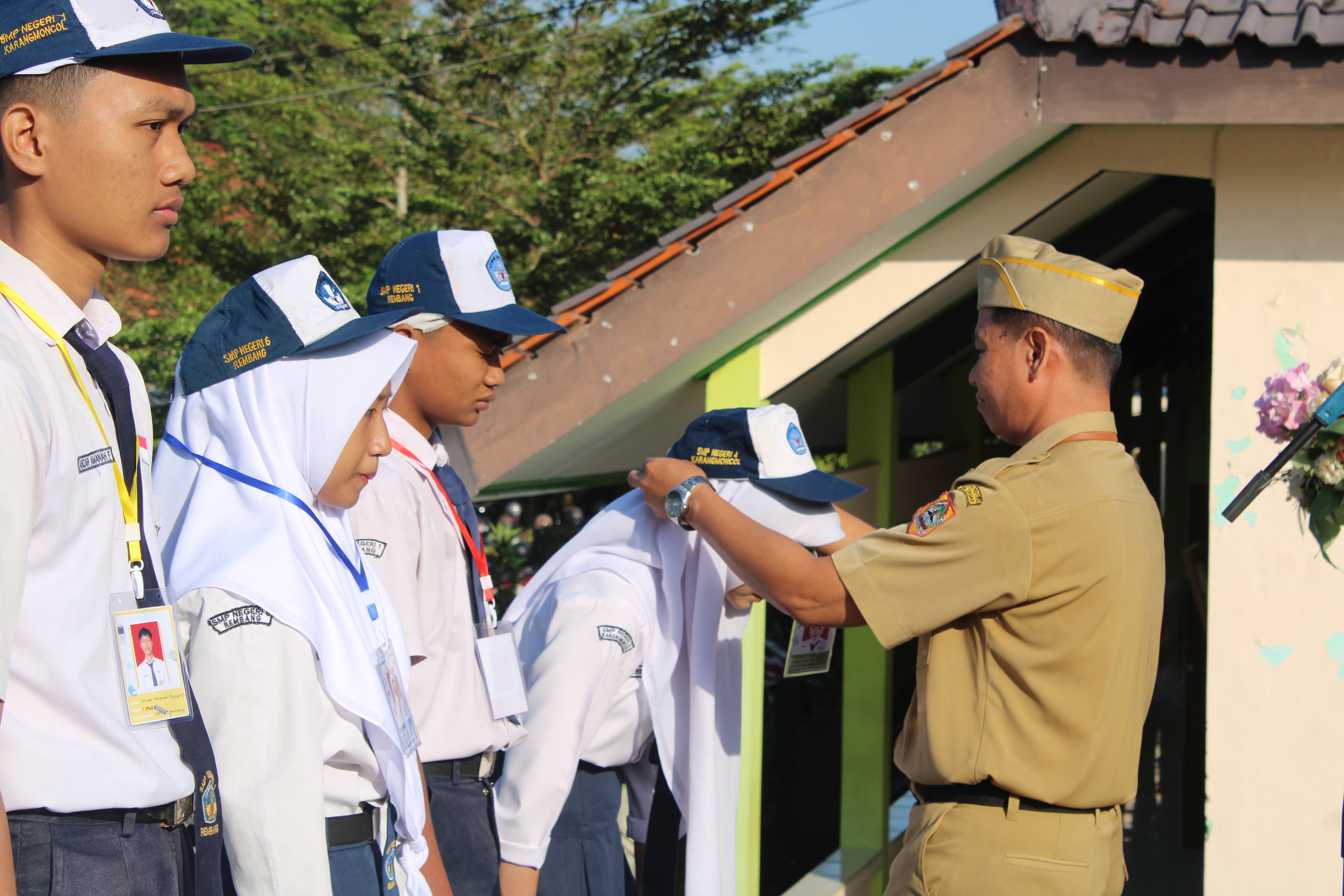 UPACARA PEMBUKAAN MPLS DI SMK NEGERI 1 REMBANG